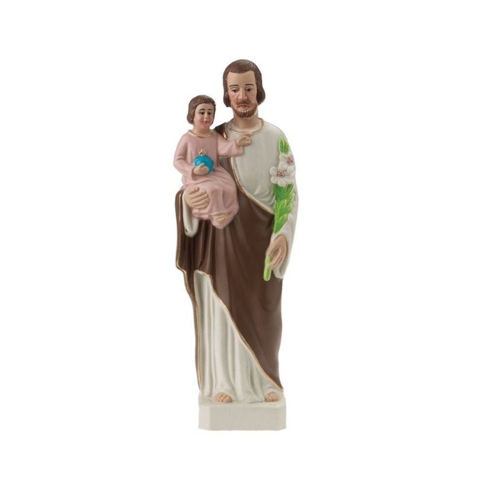 Statue St-Joseph et l'enfant 6" plastique