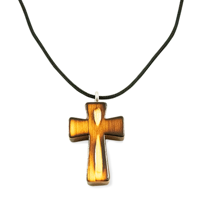 Croix De Bois Brûlé & Verni