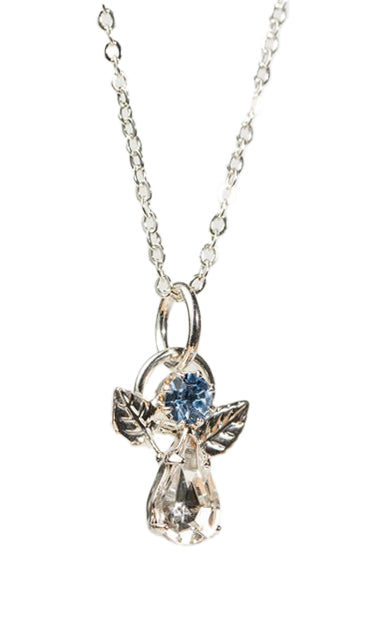 Pendentif Pierre de naissance - ANGE SUR CHAINE - Decembre