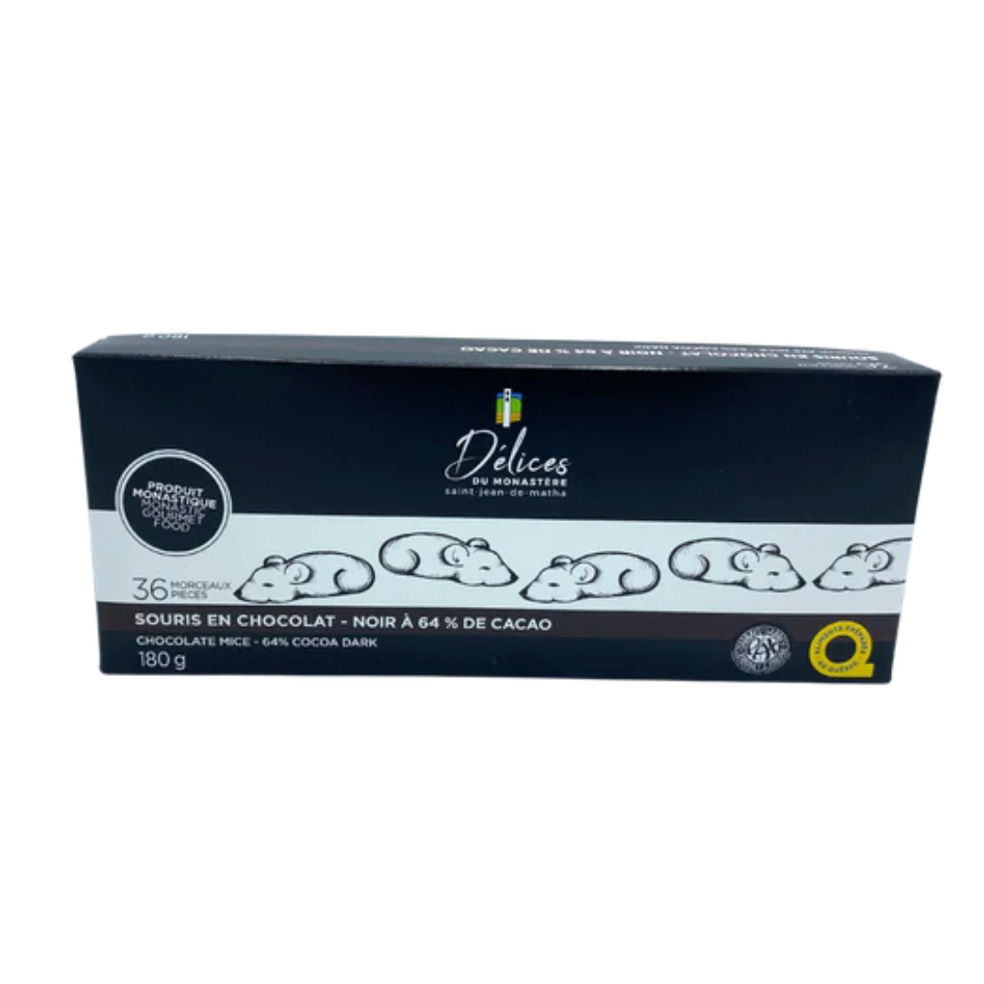 Souris en chocolat noir - Boîte de 36
