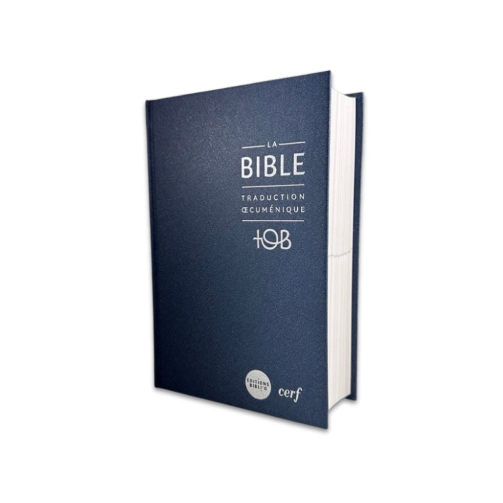 La Bible TOB reliure rigide bleue 12x18cm