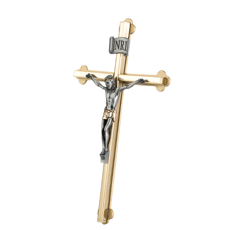 Crucifix deux tons 20 cm