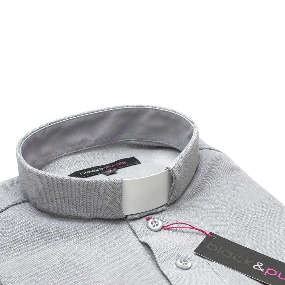 Polo manches courtes - Gris pâle