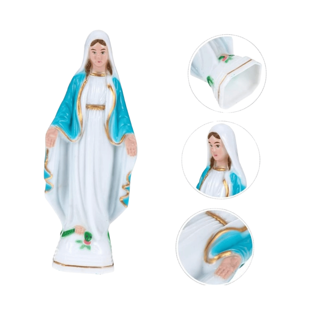 Statue sainte-Vierge en plastique 6"