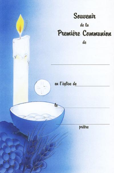 Certificat de l'eucharistie