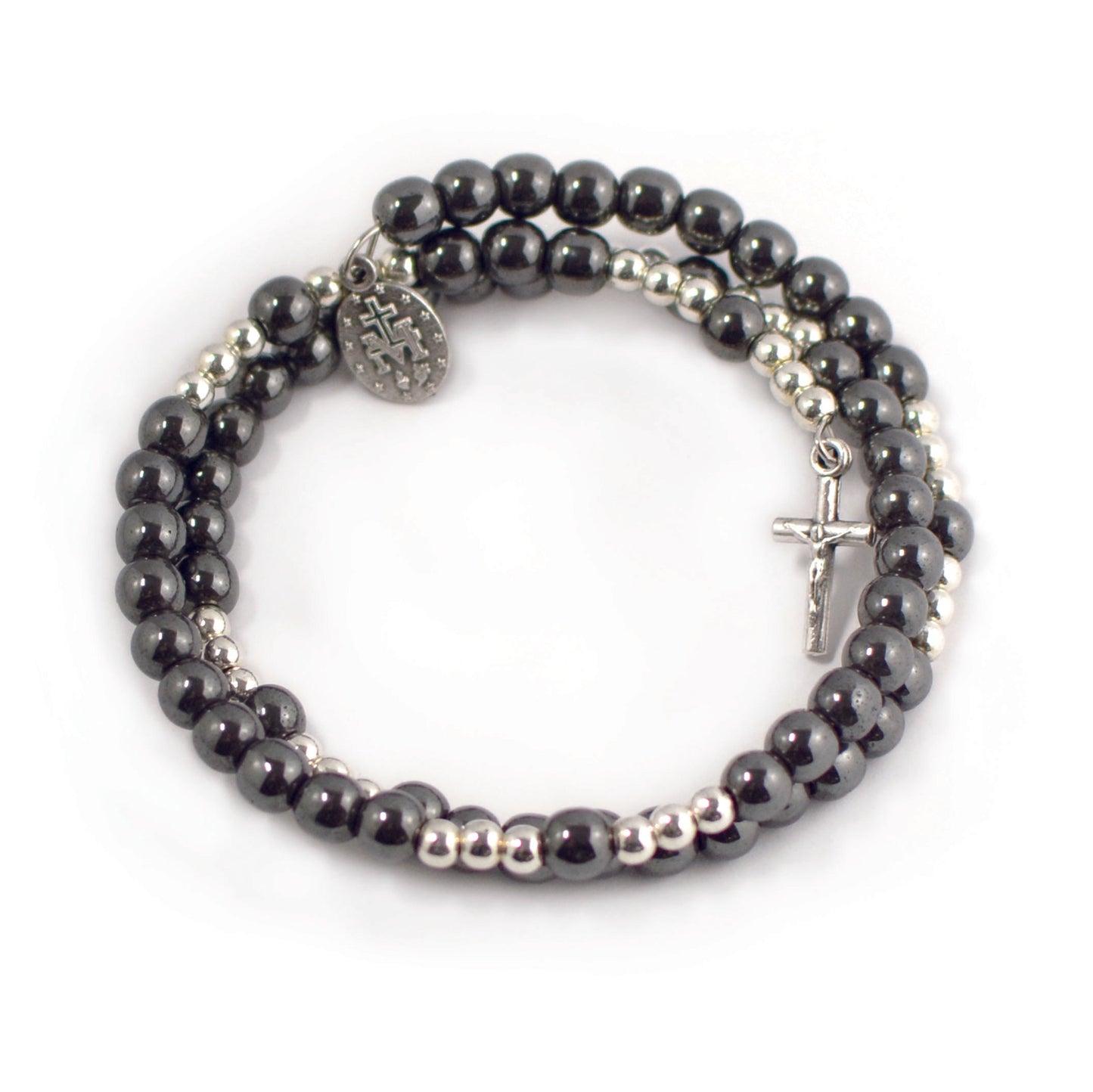 Bracelet chapelet hématite