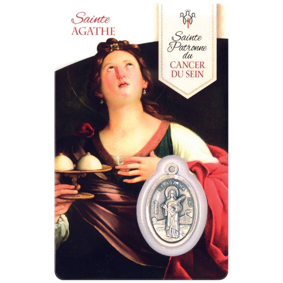 Carte de prière | Sainte Agathe