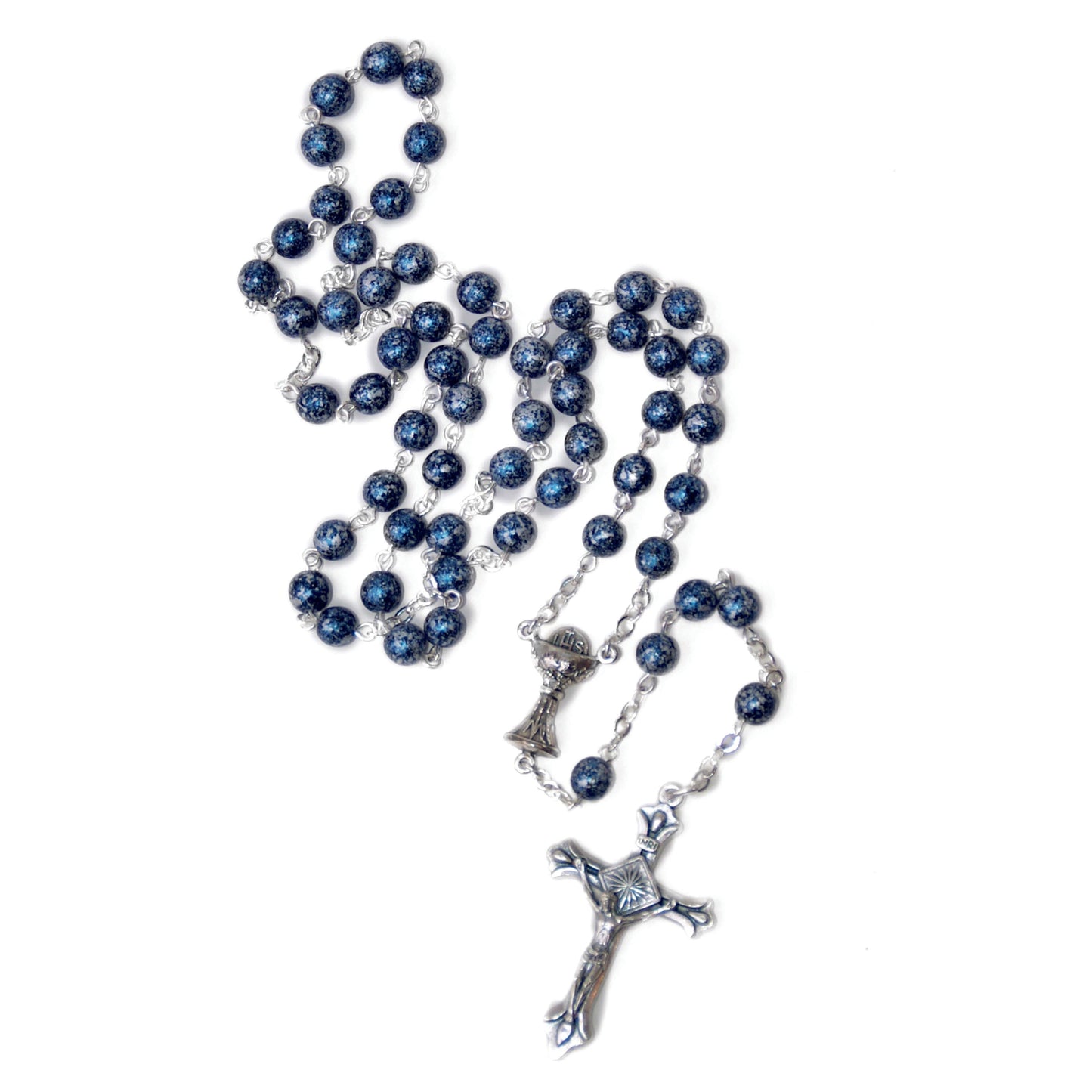 Chapelet bleu première communion
