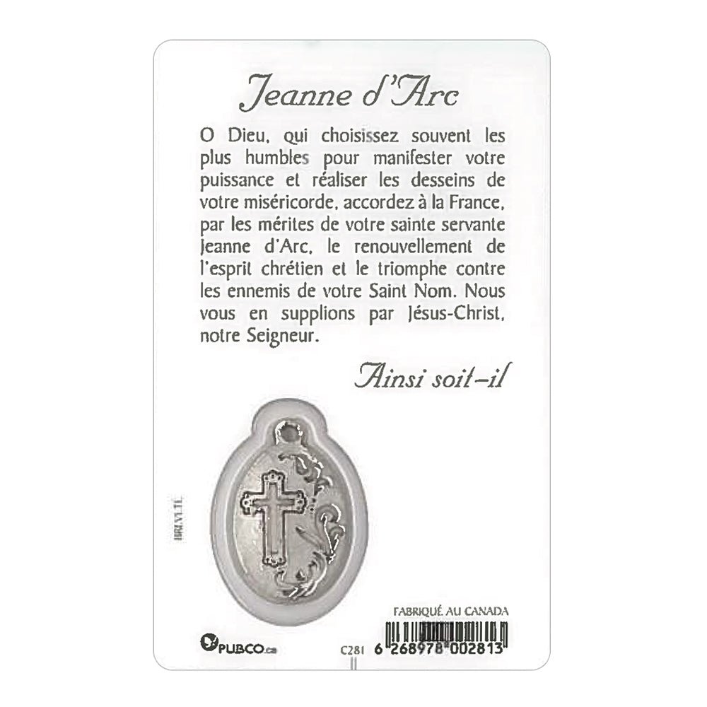 Carte Prière Sainte Jeanne D’Arc