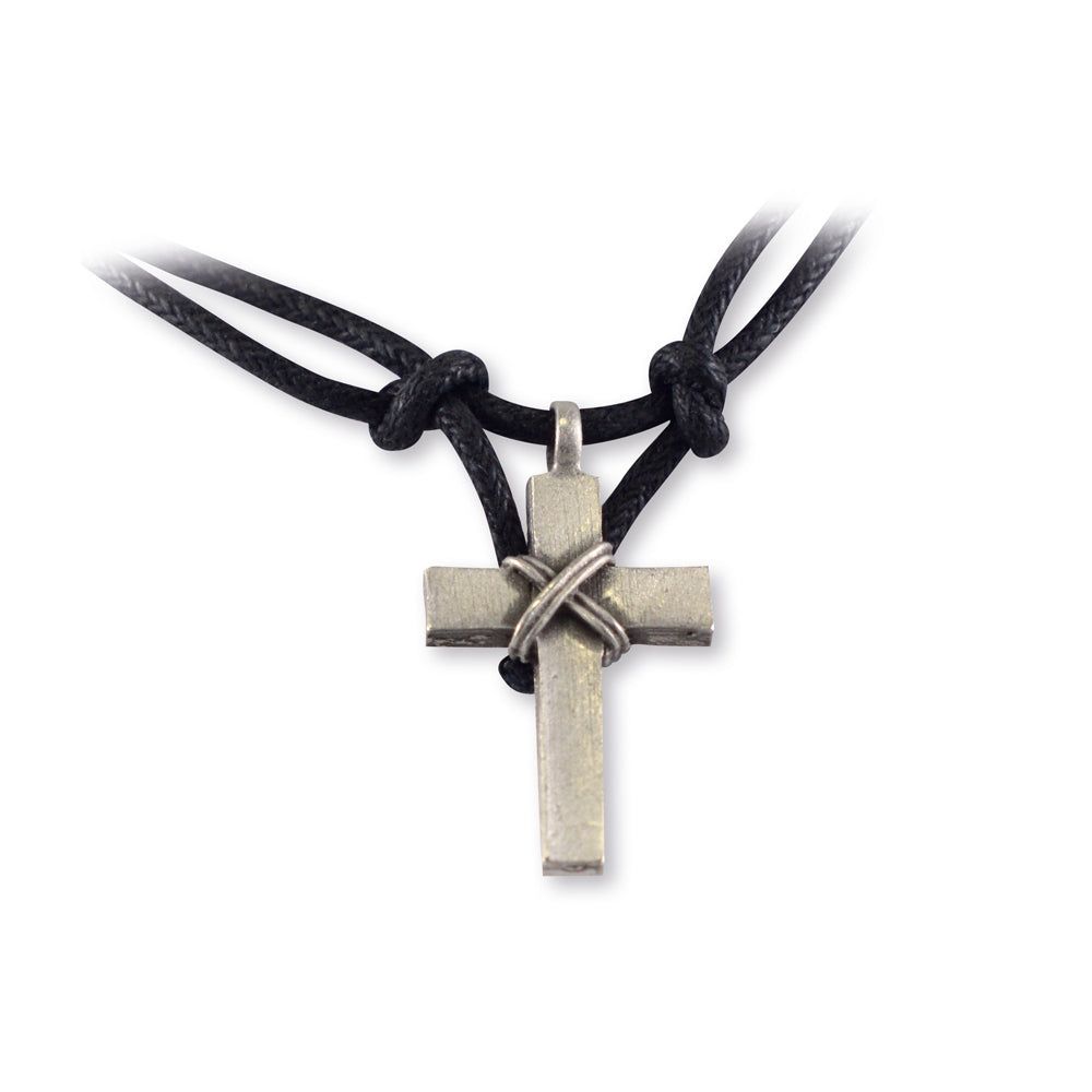 Pendentif Croix En Étain