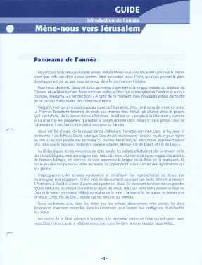 Mène-nous vers Jérusalem. Guide