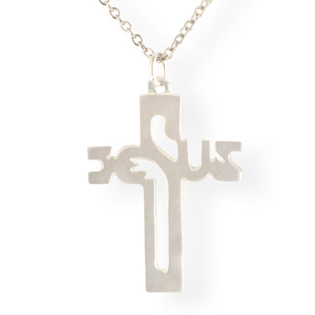 Pendentif Croix Stylisée En Nacre
