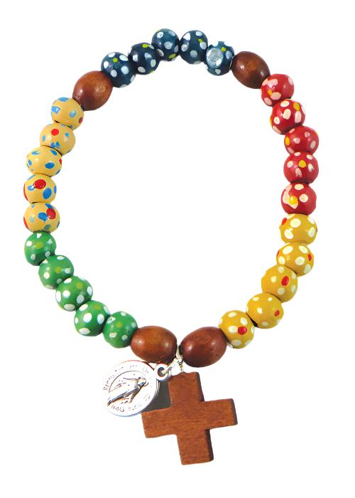 Bracelet Missionnaire bois coloré