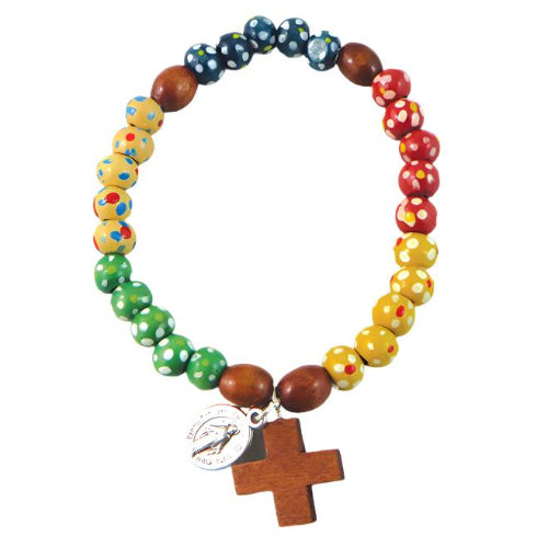 Bracelet Missionnaire bois coloré