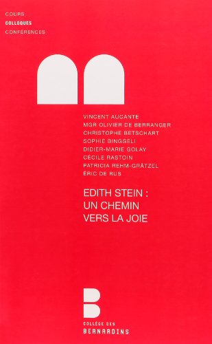 Edith Stein; un chemin vers la joie