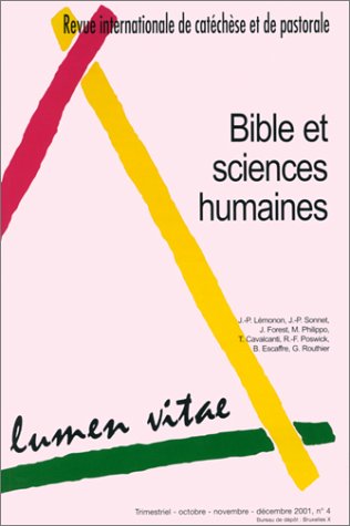 bible et sciences humaines lumen vitae t.4