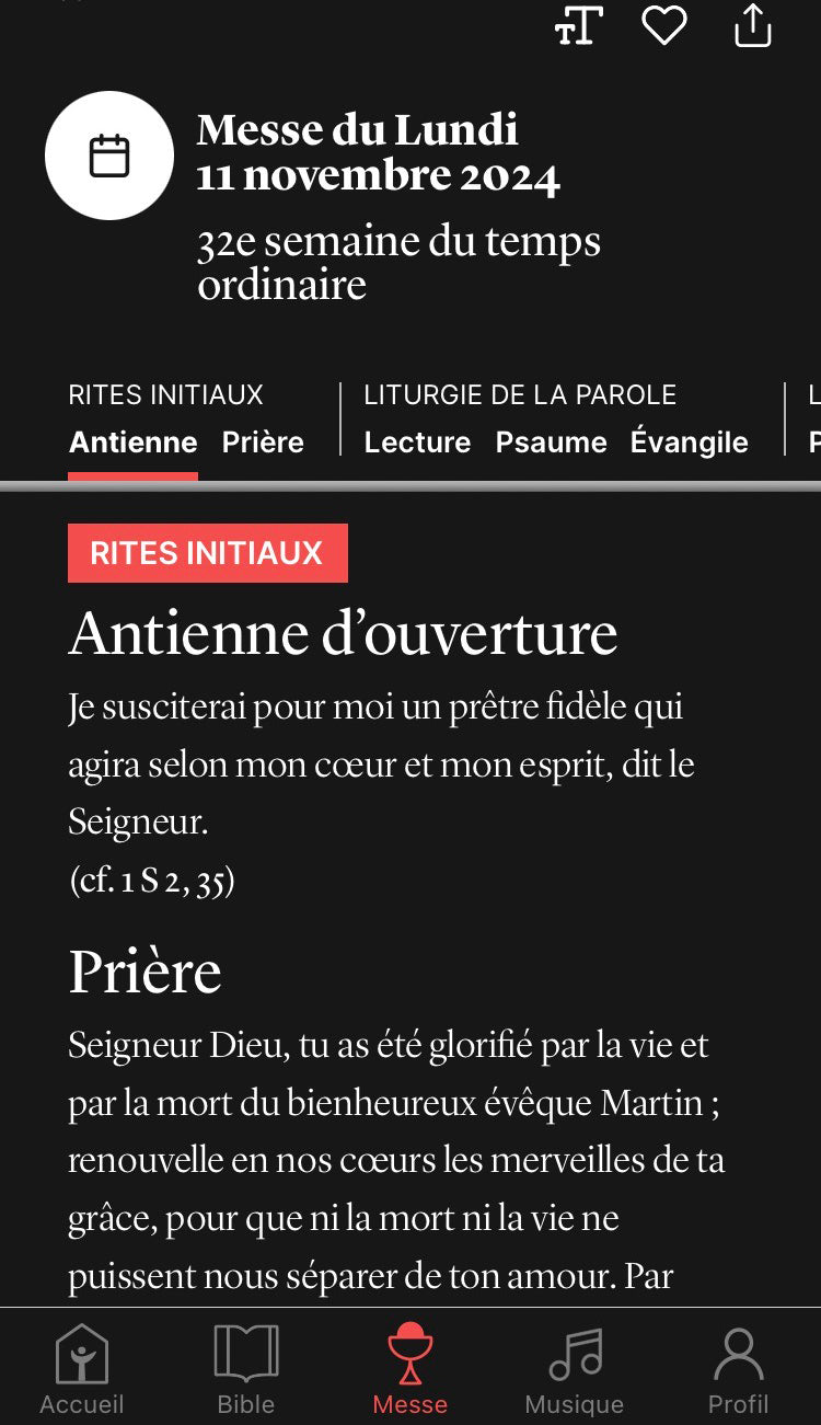 Application Prions en Église