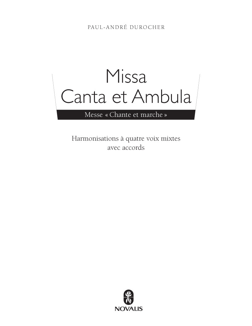 Messe, Missa Canta et Ambula (PDF numérique)