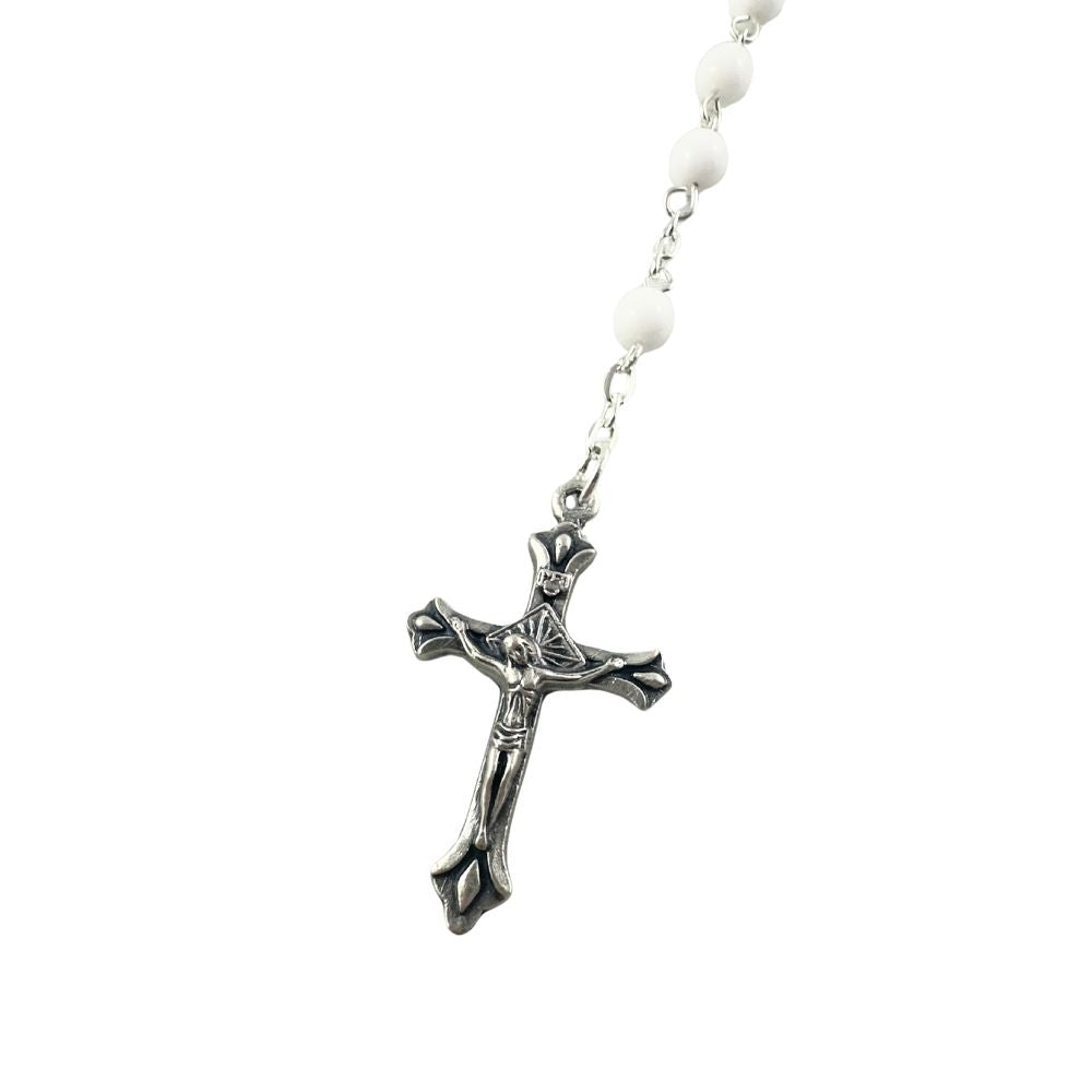 Chapelet blanc pour communion