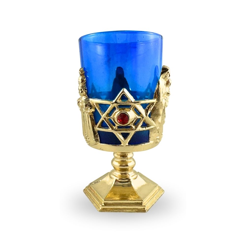 Lampion doré avec verre