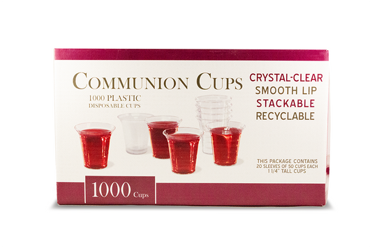 VERRES DE COMMUNION (BOÎTE DE 1000)