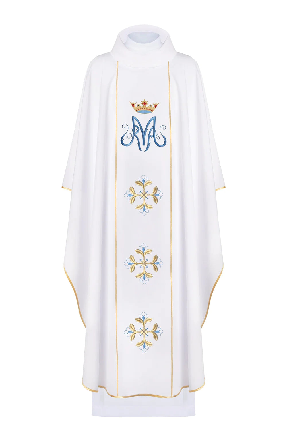 CHASUBLE MARIALE BLANCHE