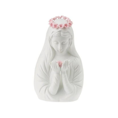 Veilleuse électrique Vierge couronne rose
