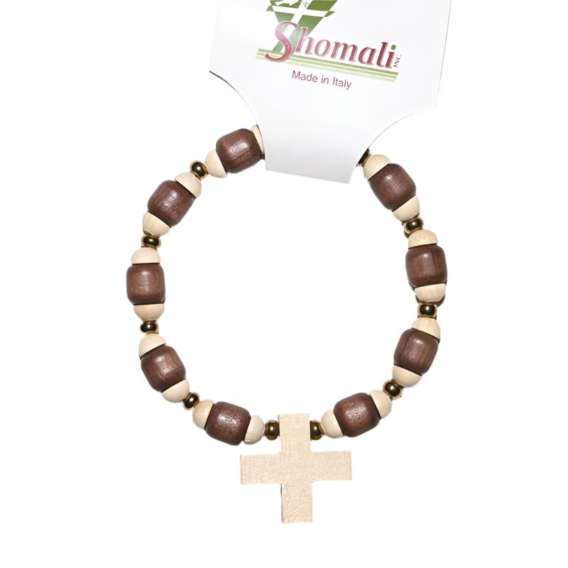 BRACELET EN BOIS SUR ELASTIQUE