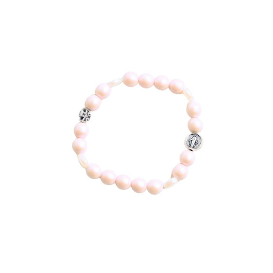 Bracelet givré rose