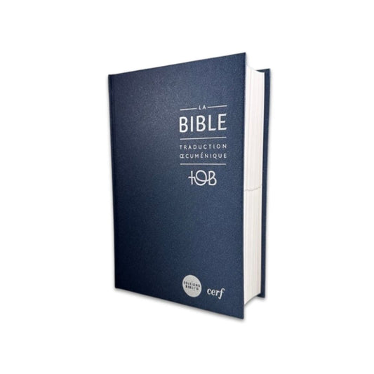 La Bible TOB reliure rigide bleue 12x18cm