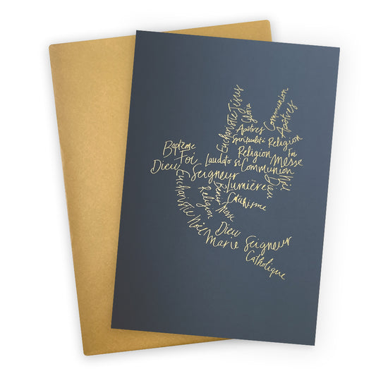 Carte double Sister - Colombe