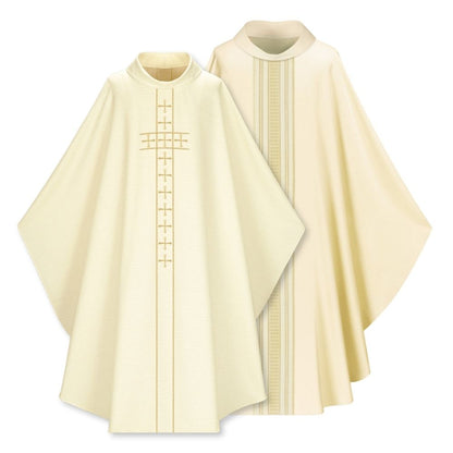 Chasuble gothique ivoire
