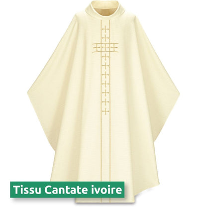 Chasuble gothique ivoire