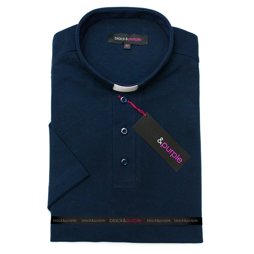 Polo manches courtes - Bleu marine
