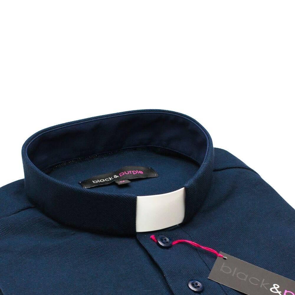 Polo manches courtes - Bleu marine