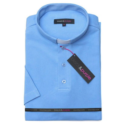 Polo manches courtes - Bleu pâle