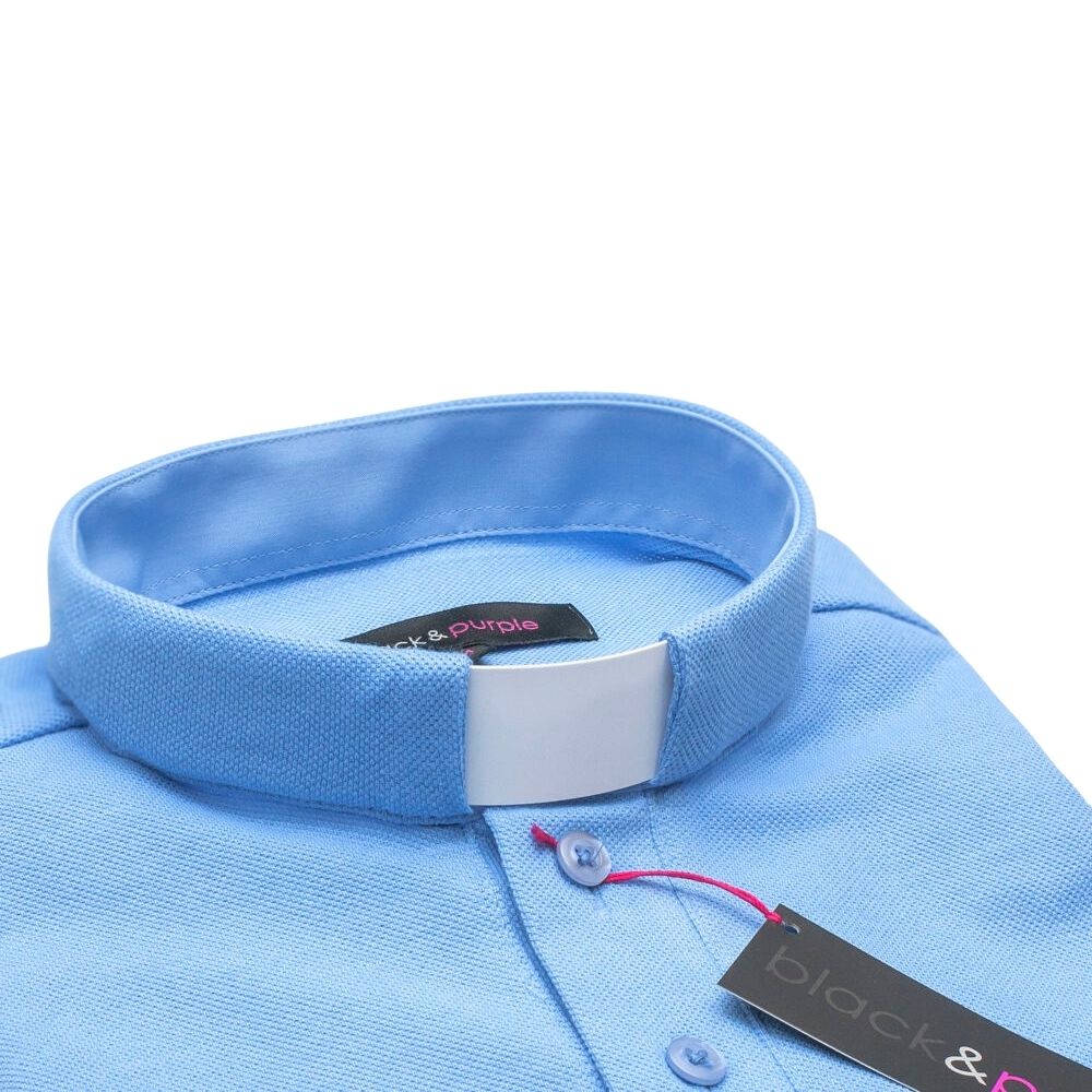 Polo manches courtes - Bleu pâle