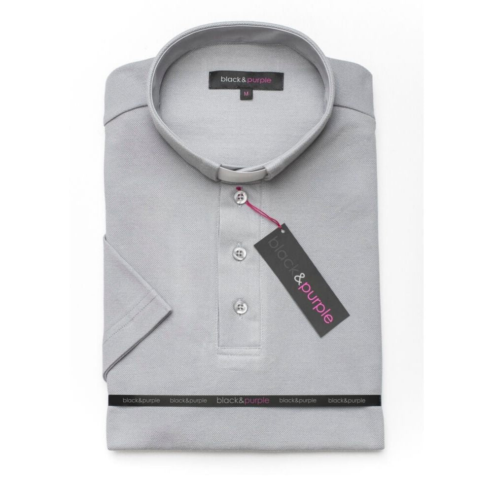 Polo manches courtes - Gris pâle
