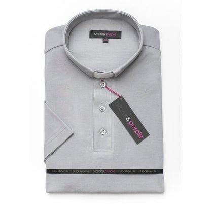 Polo manches courtes - Gris pâle
