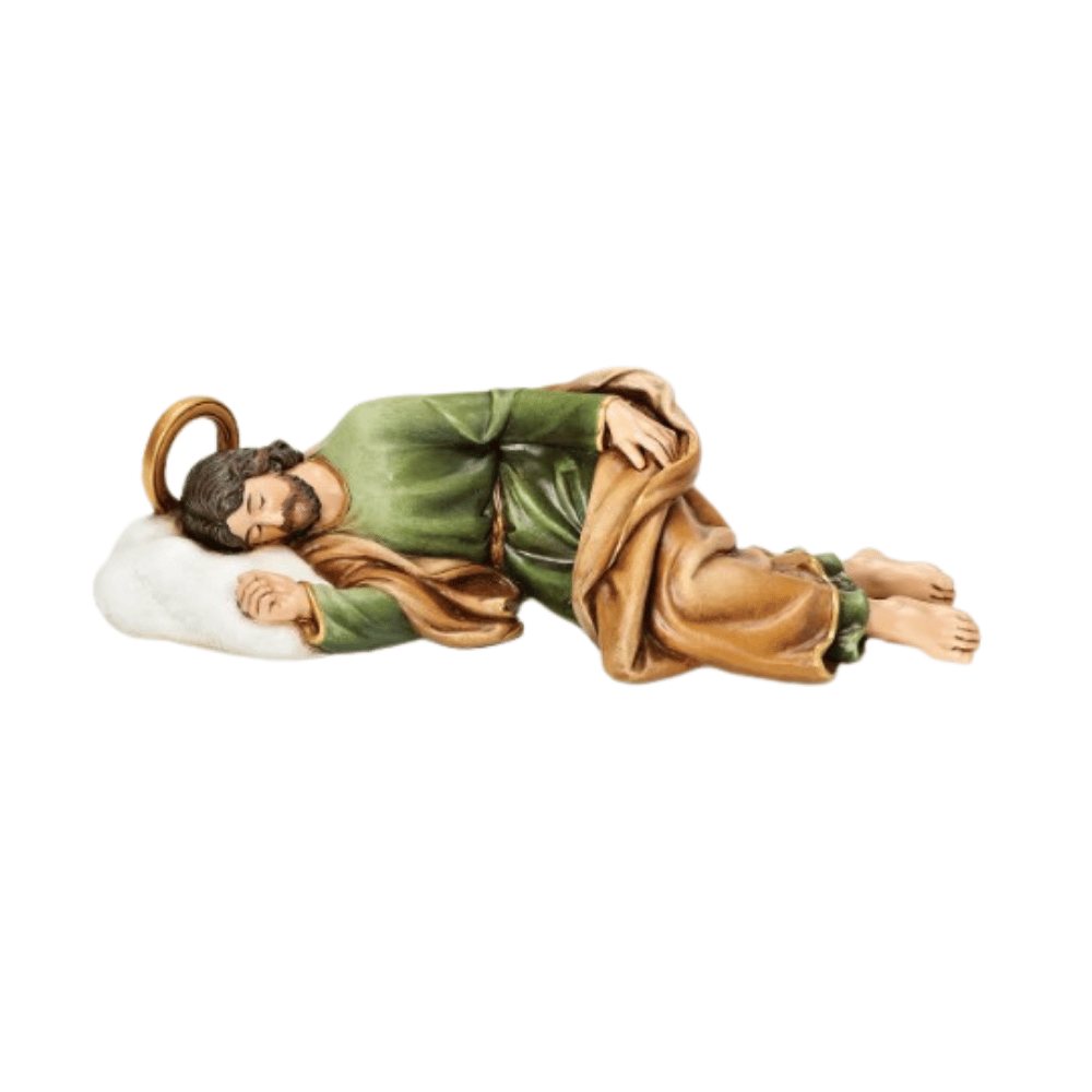 Statue St-Joseph couché 8-1/4"