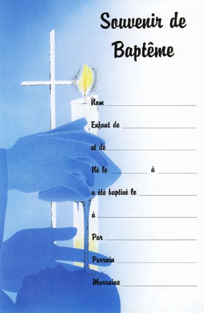 Certificat de baptême