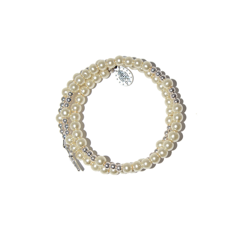 Bracelet chapelet avec perles