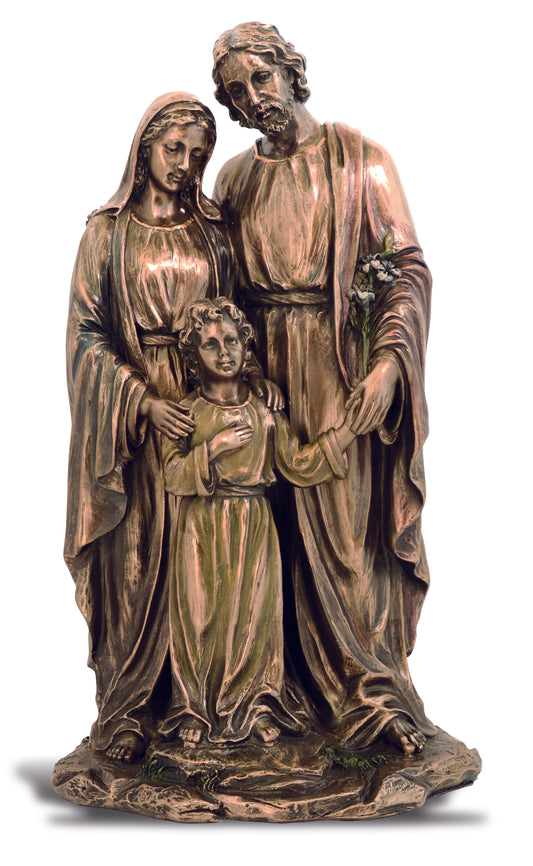 Statue sainte famille de 9.75po.