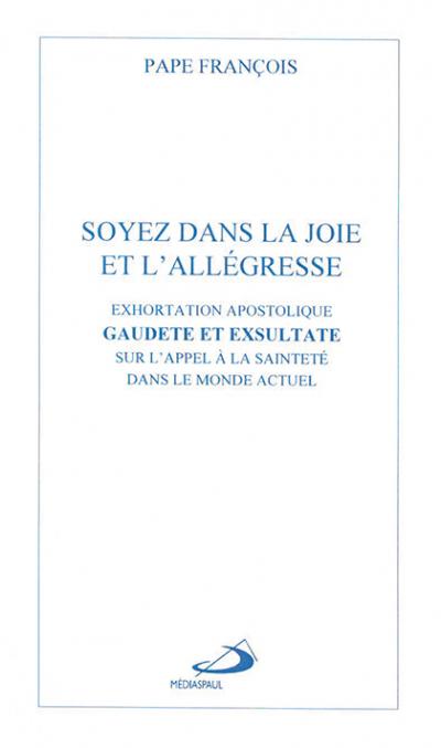 Soyez dans la joie et l'allégresse (éd. Médiaspaul)