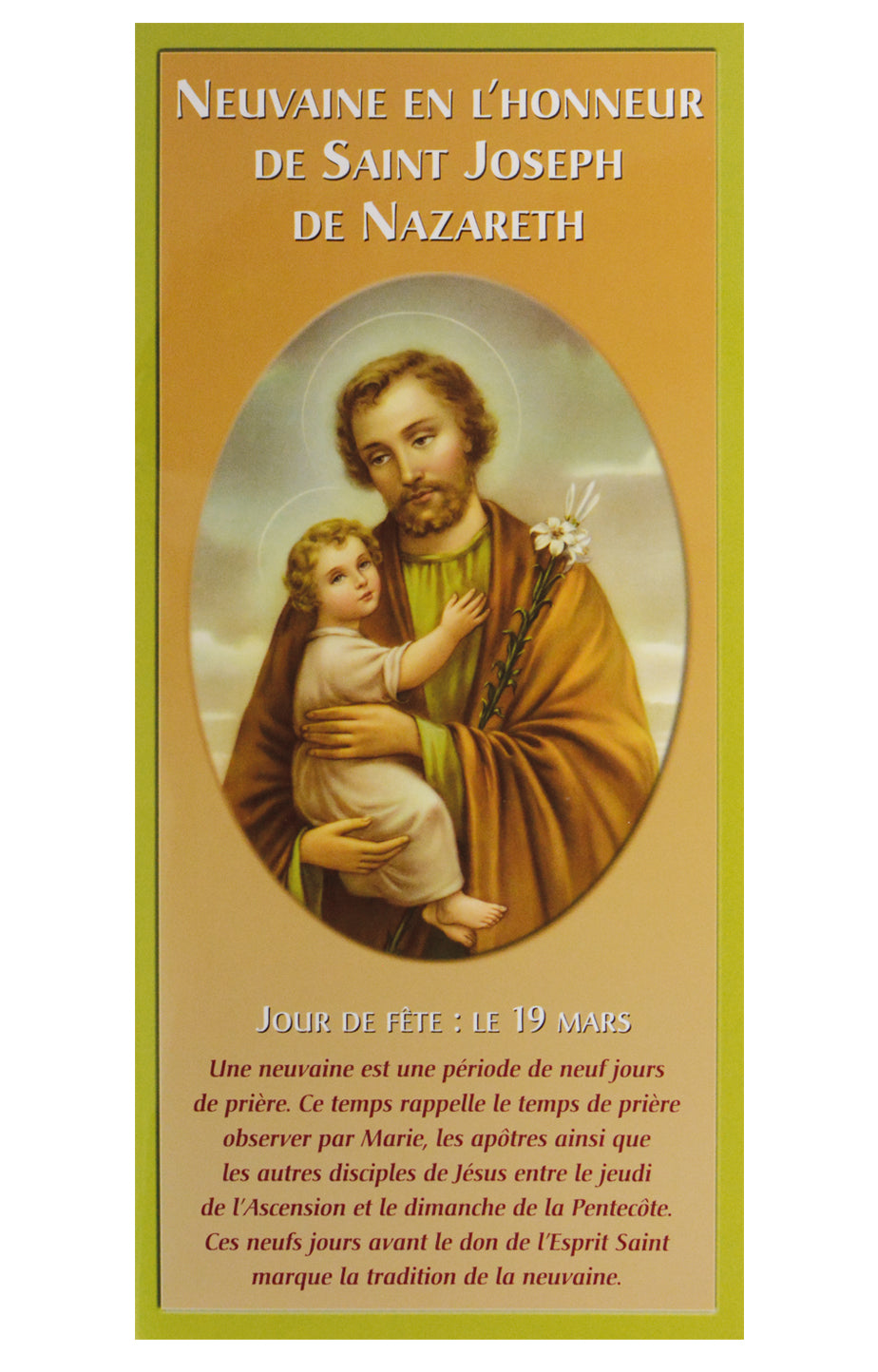 NEUVAINE SAINT JOSEPH