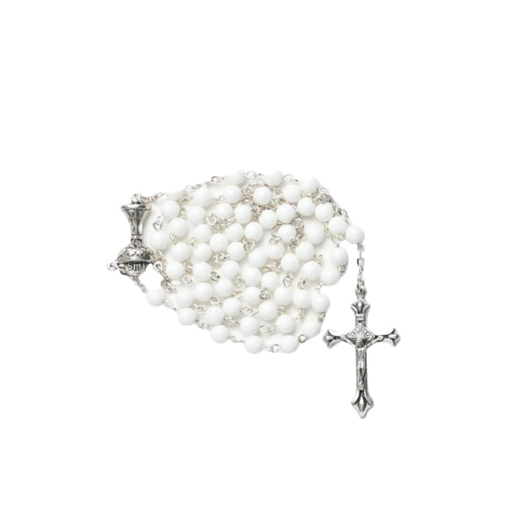 Chapelet blanc pour communion